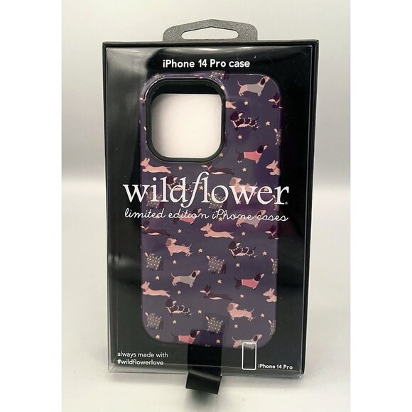 New iPhone 14 Pro Case Wiener Dogs Dachshunds Doxie Sausage Dog Wildflower - Picture 3 of 3